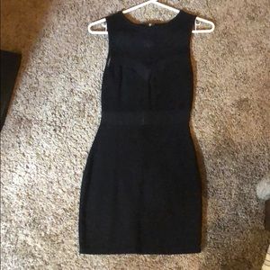 Black mini dress